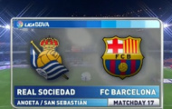 Video La Liga: Tổng hợp trận Sociedad 1-0 Barcelona