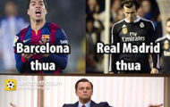 Ảnh chế: Real và Barca 'hụt hơi' đầu năm mới