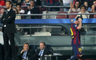 Messi và Enrique suýt choảng nhau trên sân tập