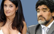 Maradona 'vồ hụt' mỹ nhân Salma Hayek vì con gái