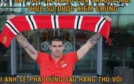 Ảnh chế: Victor Valdes về M.U để kiểm chứng tài năng