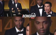 Ảnh chế: Ronaldo nhận bóng vàng, Henry thẫn thờ