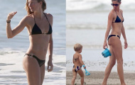 Các sao nữ hai con khoe bụng phẳng lì như thời con gái