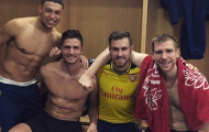 Dàn sao Arsenal khoe cơ bắp mừng chiến thắng Man City