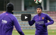 Video: Barca tập luyện cho trận gặp Atletico (Cúp nhà Vua)