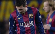 Messi tiếp tục bị nôn trên sân