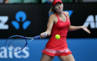 Sharapova đánh forehand siêu hạng 'kết liễu' Bouchard