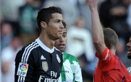 Bị treo giò 2 trận: May mắn cho Ronaldo