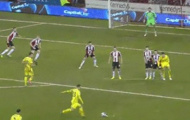 Video: Christian Eriksen sút phạt chuẩn mực như Beckham