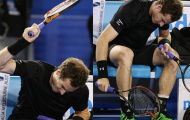 Djokovic cởi áo ăn mừng, Murray tức giận đập gãy vợt