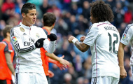 Real Madrid sợ James và Marcelo dính thẻ trận đấu bù