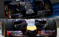 Bí ẩn sau lớp sơn 'ngựa vằn' của xe đua Red Bull F1 2015