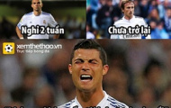 Ảnh chế: Real Madrid gặp khó trước derby; CĐV mừng sinh nhật Ronaldo