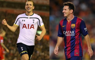 Ghi bàn năm 2015: Kane sánh vai Messi, CR7 mất tăm