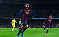 Pique đứng chung mâm với Messi, Neymar và Suarez