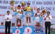 Chặng 1 giải đua xe đạp nữ quốc tế Bình Dương - Cúp Biwase 2015: Chủ nhà vươn lên dẫn đầu