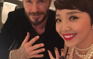 Hà Hồ, Tóc Tiên thích thú tham dự tiệc của David Beckham