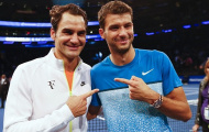 Federer, Dimitrov lại gây sốt với tuyệt chiêu tweener