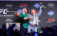 McGregor cướp đai, họp báo cho UFC 189 'rúng động'