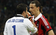 Video: Julio Cesar làm trò nhưng không ngăn được Ibrahimovic