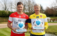 Arsenal thắng lớn ở cuộc bình chọn giải thưởng tháng ba
