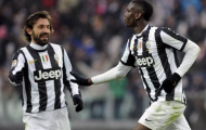 Juventus mất 3 trọng pháo Pirlo, Pogba và Marchisio