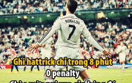 Ảnh chế: Lập cú 'Penta' thần thánh, Ronaldo vượt mặt Messi