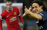 Chuyển nhượng M.U: Van Persie đi, Cavani thay thế?