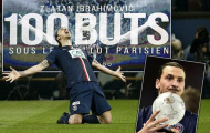 Ibra cán mốc 100 bàn cho PSG: 'Gã khùng' đáng yêu