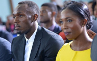 Tổng thống Mỹ tạo dáng bên cạnh Usain Bolt