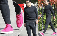 Falcao gây ngạc nhiên khi diện giày hồng điệu đà