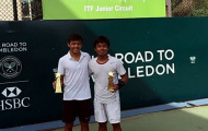 Hoàng Nam vô địch đôi Giải quần vợt Asian Closed Junior