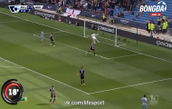 Video: Trung vệ Collins tặng bàn thắng cho Man City