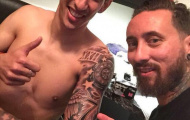 Xăm hình mới, Di Maria khiến fan Man United sướng rơn