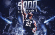 Duncan cán mốc 5.000 điểm trong ngày vui của Spurs