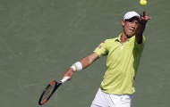 Trượt chân điệu nghệ, Nishikori vẫn bất lực trước cú bắt volley quá khó