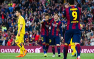 Messi, Neymar, Suarez vượt mốc 100 bàn