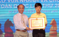 Khen thưởng kỳ thủ Nguyễn Anh Khôi