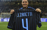Inter Milan CHÍNH THỨC treo áo số 4 của Zanetti