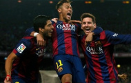 Simeone: 'Messi được như lúc này nhờ Suarez và Neymar'