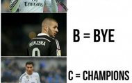 Ảnh chế: B-B-C = Tạm biệt Champions League