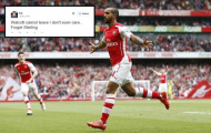 Walcott lập hattrick, fan Pháo đòi ngưng vụ đổi Sterling