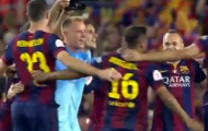 Video: Barcelona ăn mừng Cúp nhà Vua trên sân Nou Camp
