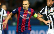 Iniesta vắng mặt trong đợt tập trung của Tây Ban Nha
