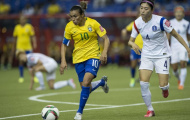 Tiền đạo Marta phá kỷ lục ghi bàn ở World Cup