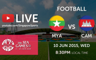 Video trực tiếp bóng đá SEA Games 28: U23 Myanmar vs U23 Campuchia