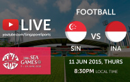Video trực tiếp bóng đá SEA Games 28: U23 Singapore vs U23 Indonesia