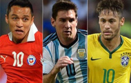 Hàng công “khủng” Copa America: Sanchez-Messi-Neymar