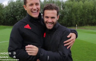 Video: Juan Mata và Ander Herrera trổ tài sút trúng xà ngang