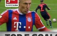 Video: 5 bàn thắng 'đỉnh' nhất của Arjen Robben mùa 2014/15